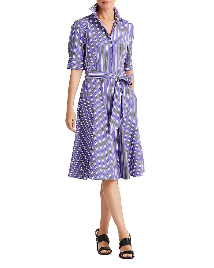 Lauren ralph lauren fit & flare shirtdress shop