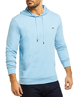 Lacoste Jersey Long-sleeve Hooded Tee In Fanion Chine