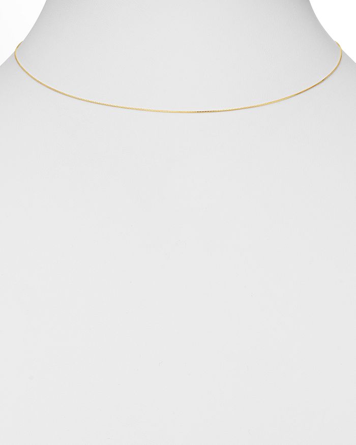 Shop Bloomingdale's Box Link Chain Necklace In 14k Yellow Gold - 100% Exclusive