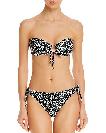 Waardig snorkel meesteres Peony Petite Fleur Bandeau Bikini Top & Printed Side-Tie Bikini Bottom |  Bloomingdale's