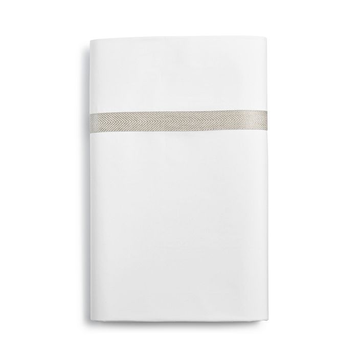 Home Treasures Fino Flat Sheet, King In White