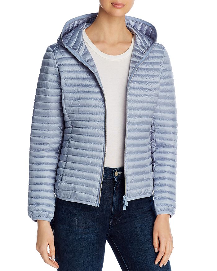 Save The Duck Daisy Lightweight Down Puffer Jacket In Dusty Blue