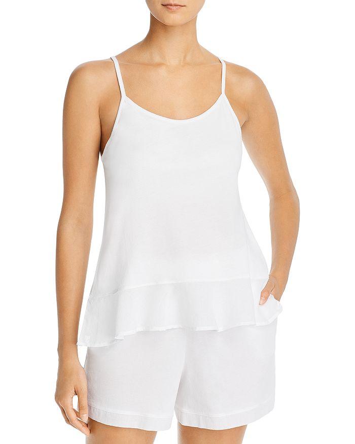 Natural Skin Candice Organic-cotton-blend Sleep Cami In White