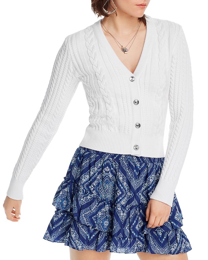 Lini Isla Cable-knit Cardigan - 100% Exclusive In White