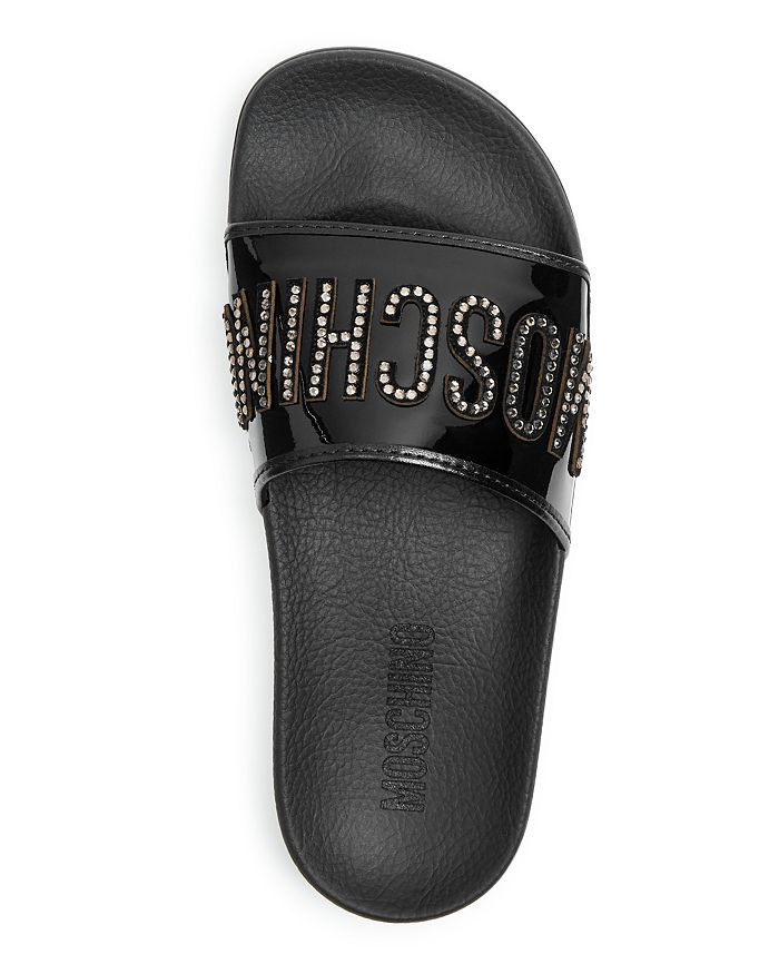 moschino slides on sale
