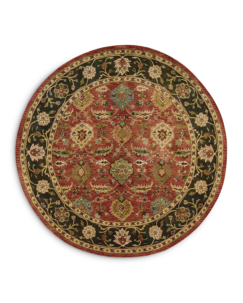 Nourison Jaipur Ja35 Round Area Rug, 8' X 8' In Brick