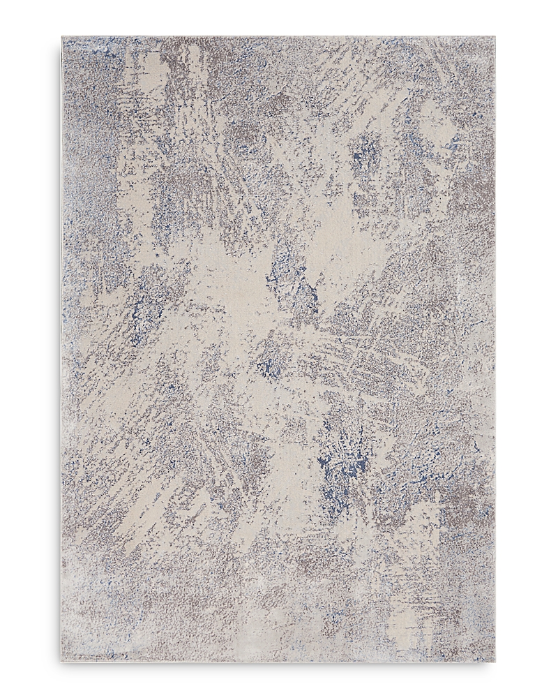 Photos - Area Rug Nourison Silky Textures SLY06 , 3'11 x 5'11 SILKSLY06IVGRY047071