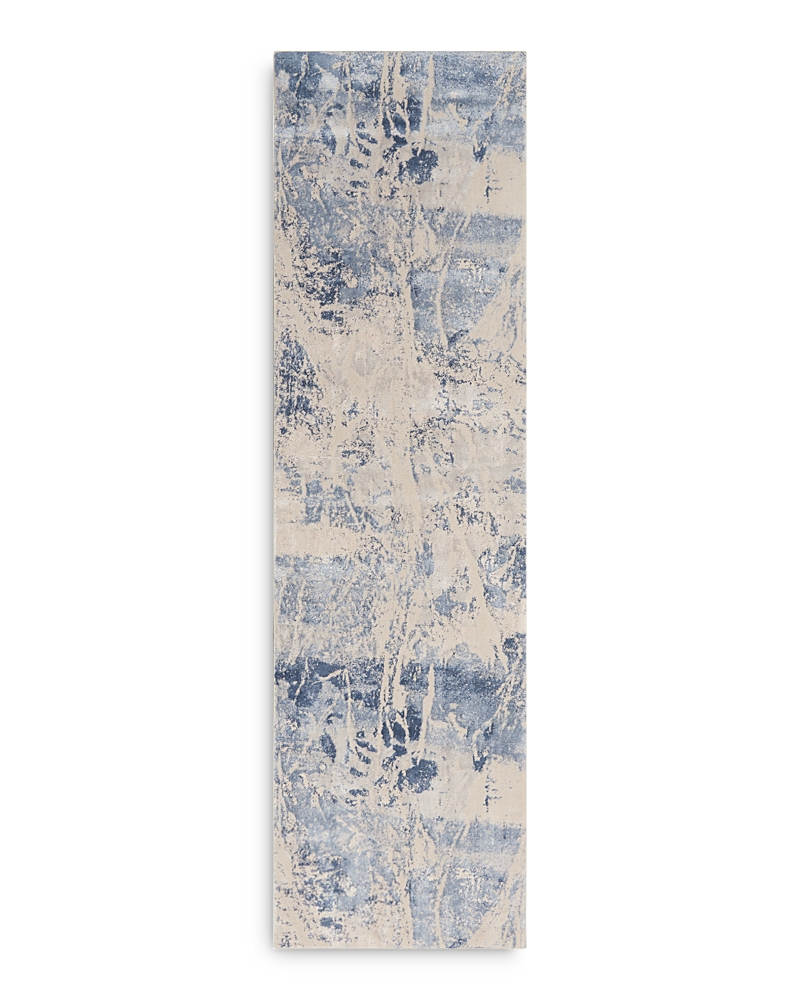 Photos - Area Rug Nourison Silky Textures SLY02 Runner , 2'2 x 7'6 SILKSLY02BLCRM026090