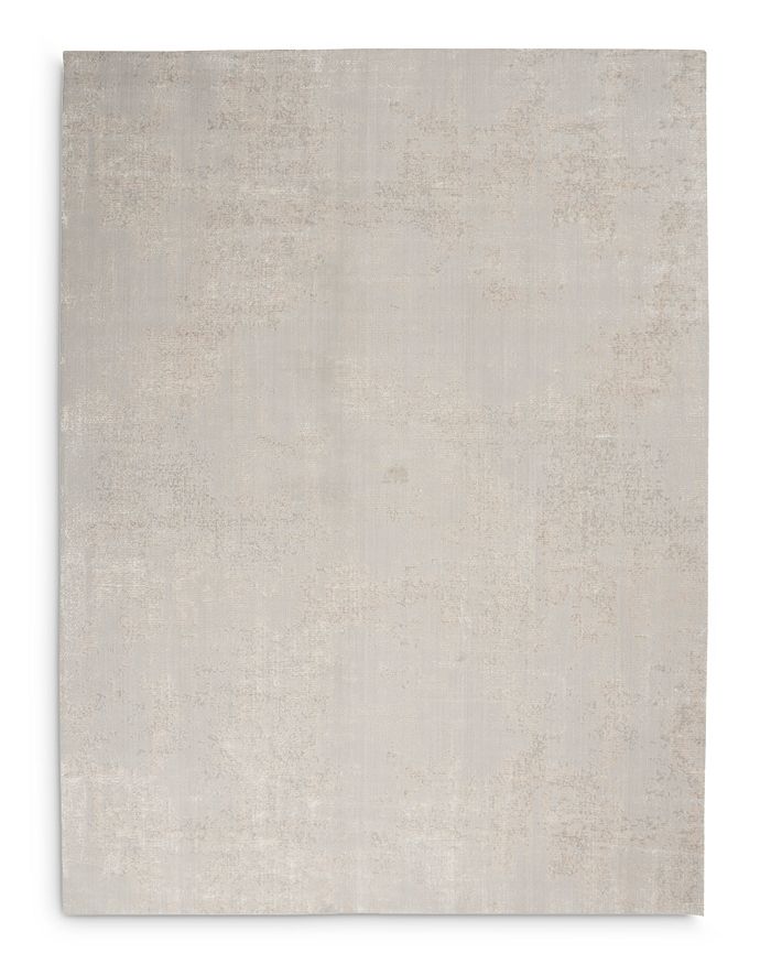 Nourison Silky Textures Sly01 Area Rug, 7'10 X 10'6 In Ivory/gray