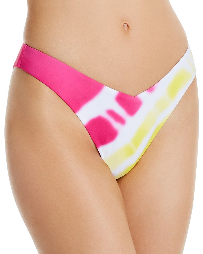 Aqua Swim Tequila Sunrise High-leg V-shaped Bikini Bottom - 100% Exclusive In Pop Pink