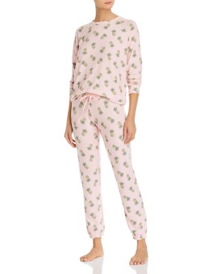 AQUA Pineapple Print Pajama Set - Exclusive | Bloomingdale's