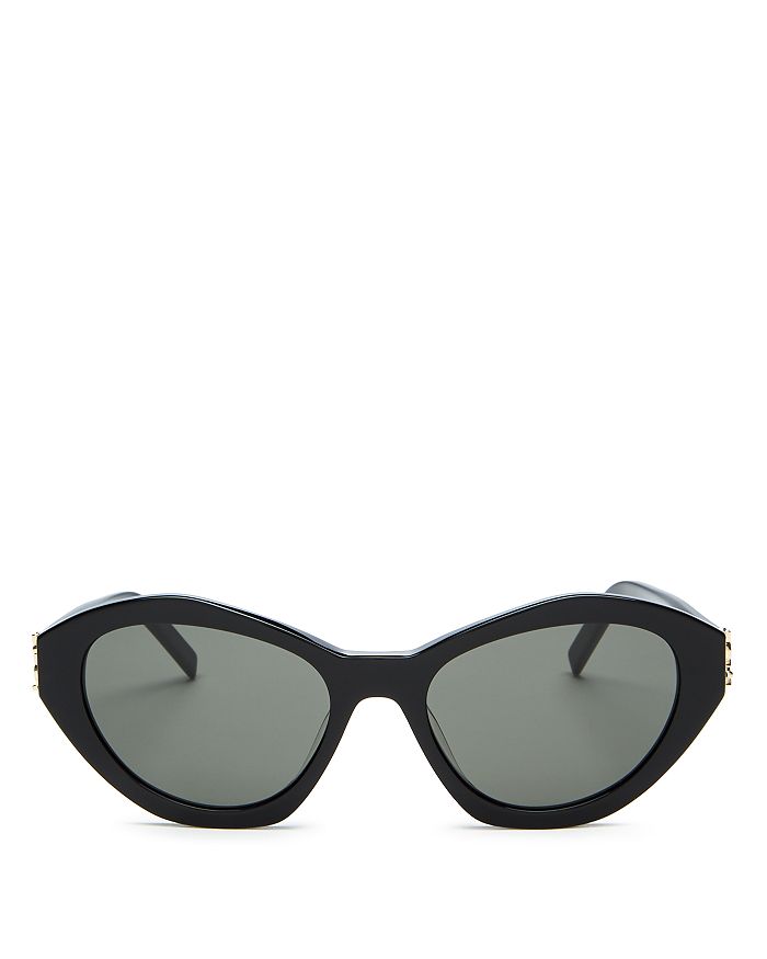 Saint Laurent Unisex Cat Eye Sunglasses, 54mm In Black