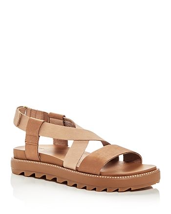 criss cross platform sandals