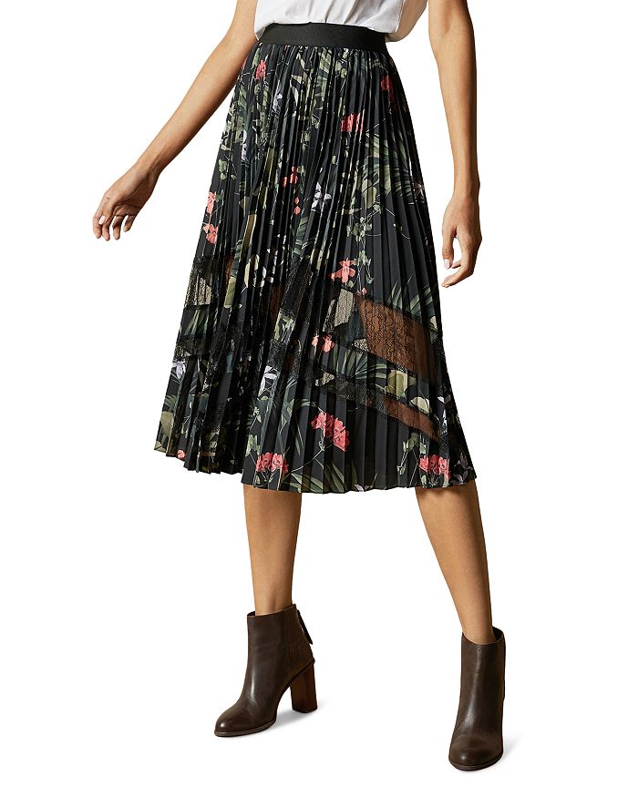 Ted Baker Abilen Highland Pleated Midi Skirt Bloomingdale s