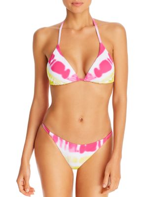 tie dye triangle bikini