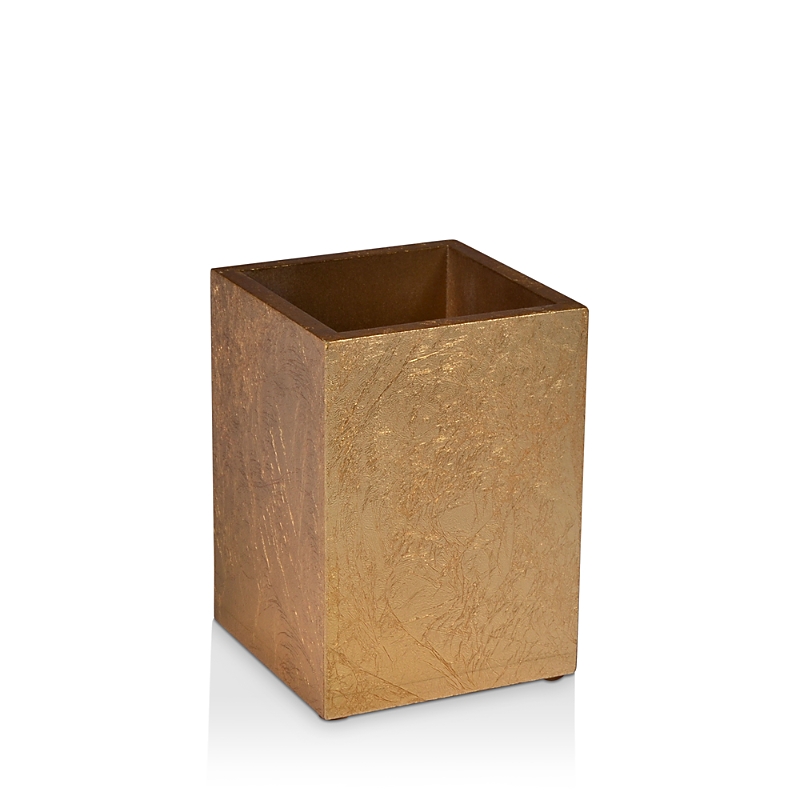 Mike And Ally Eos Gold Leaf Brush Holder In Gold
