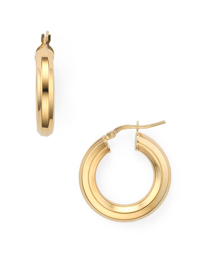 Argento Vivo 18k Gold-plated Sterling Silver Medium Tubular Hoop Earrings