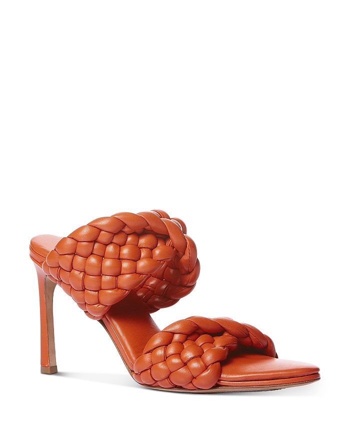 Bottega Veneta Women's Slip On Strappy Sandals In Papaverp