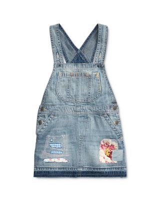 little girl denim overall dress