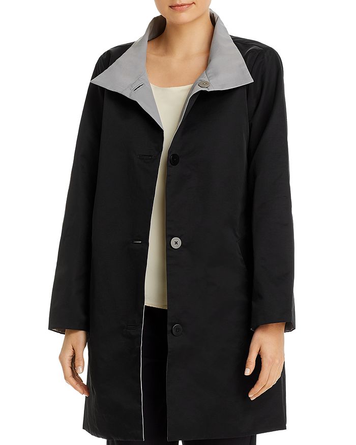 Eileen Fisher Stand Collar Coat - 100% Exclusive | Bloomingdale's
