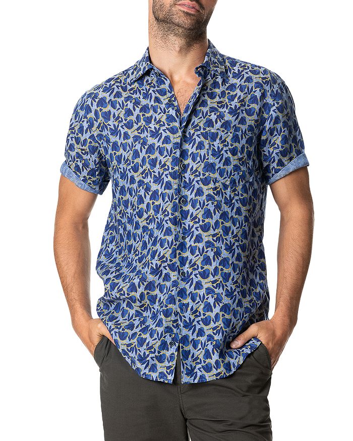 Rodd & Gunn Rockwood Linen Toucan Print Regular Fit Button-Down Shirt ...