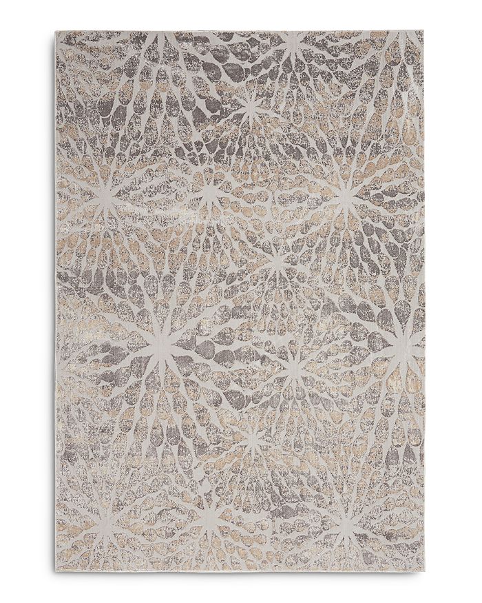 Nourison Silky Textures Sly07 Area Rug, 5'3 X 7'3 In Ivory/beige