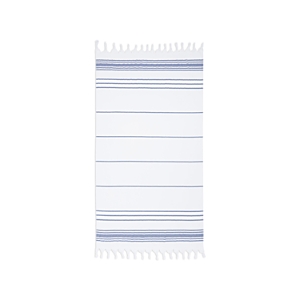 Laguna Beach Textile Co. Laguna Beach Turkish Beach Towel In White Azul