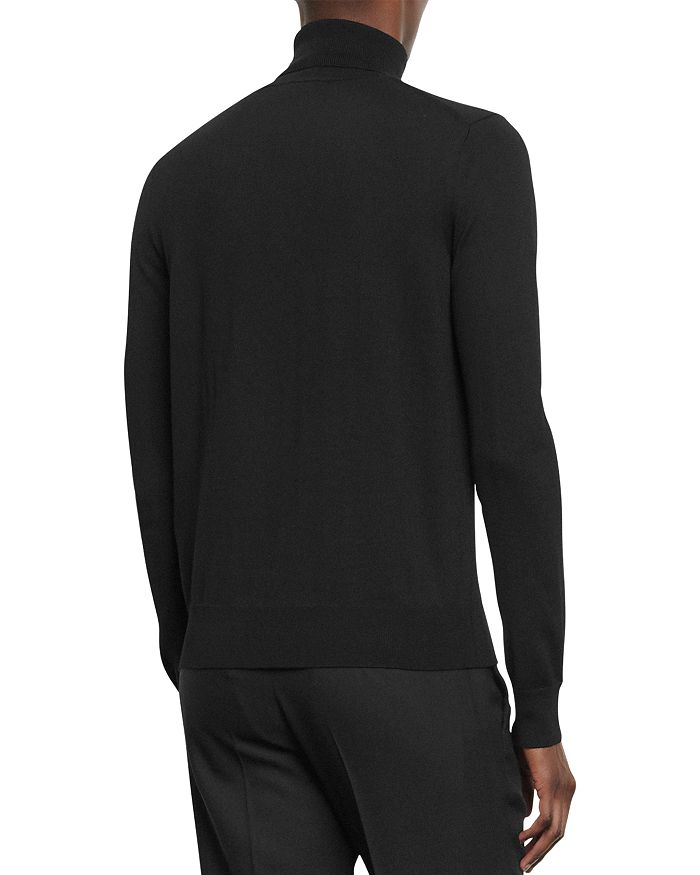 Shop Sandro Unisex Turtleneck Slim Fit Sweater In Black