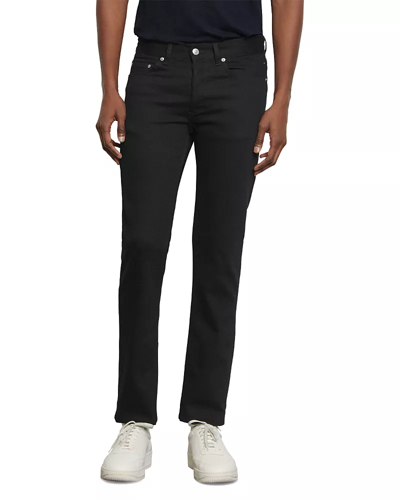 Sandro Slim Fit Jeans in Dark Black