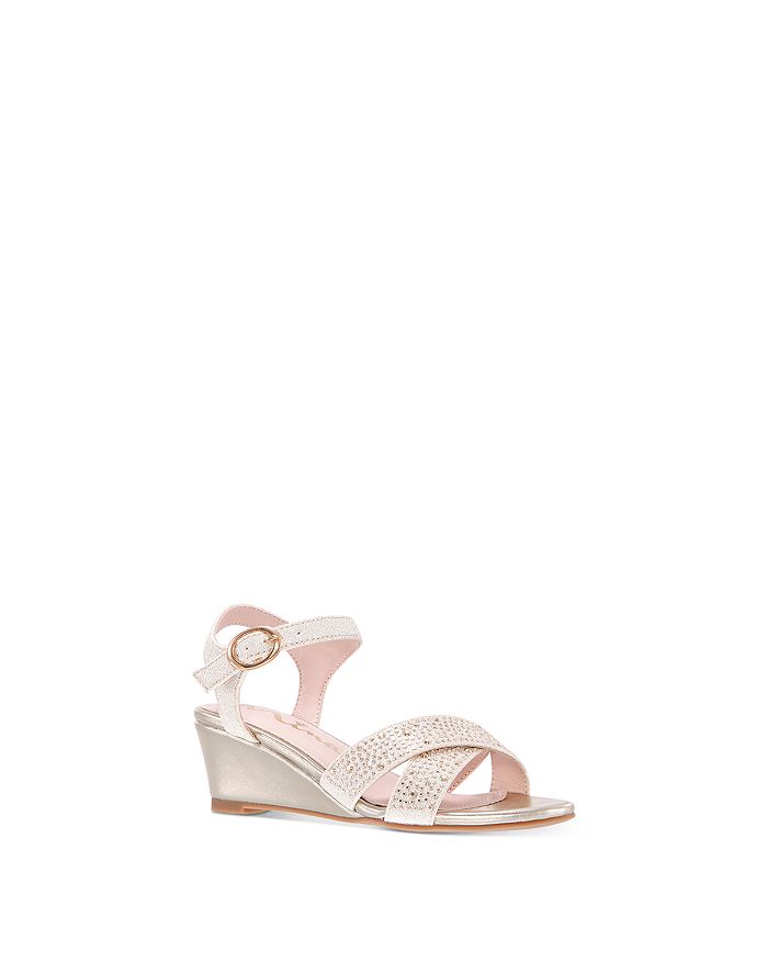 Little girls wedge sandals 2025