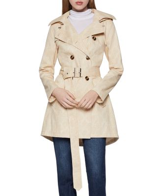 BCBGeneration - Python-Print Hooded Trench Coat