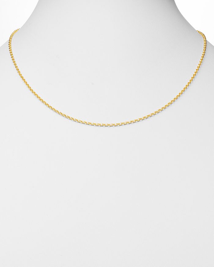Shop Bloomingdale's 14k Yellow Gold Round Rolo Chain Necklace, 20 - 100% Exclusive