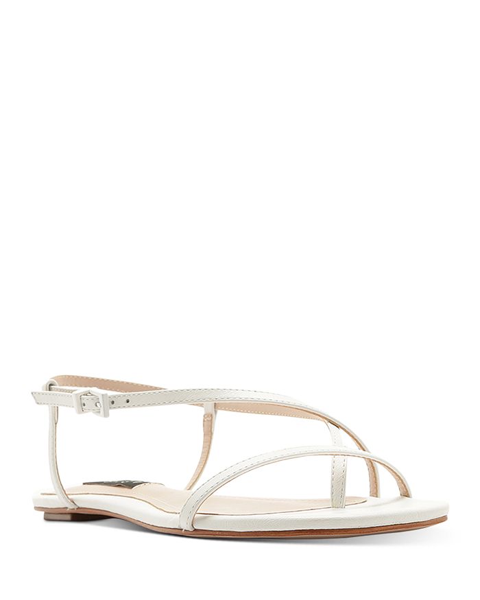 Aqua Women's Lory Flat Strappy Sandals - 100% Exclusive In White