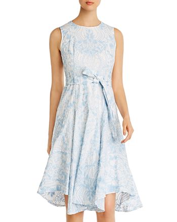 Calvin Klein Embroidered Midi Dress | Bloomingdale's