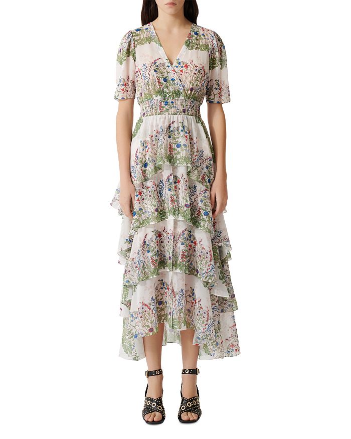 Maje Raffle Floral Print Maxi Dress | Bloomingdale's