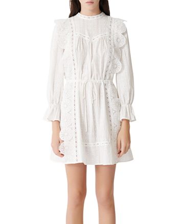 Maje Ravia Cotton Lace Mini Dress | Bloomingdale's