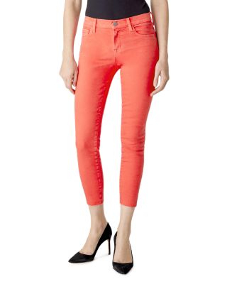 j brand red jeans