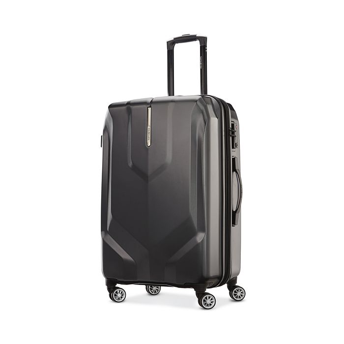 Samsonite Opto Pc Dlx Medium Expandable Spinner Suitcase In Black