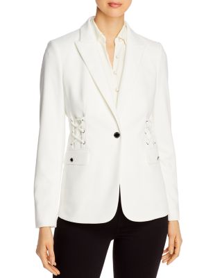 calvin klein women's white blazer