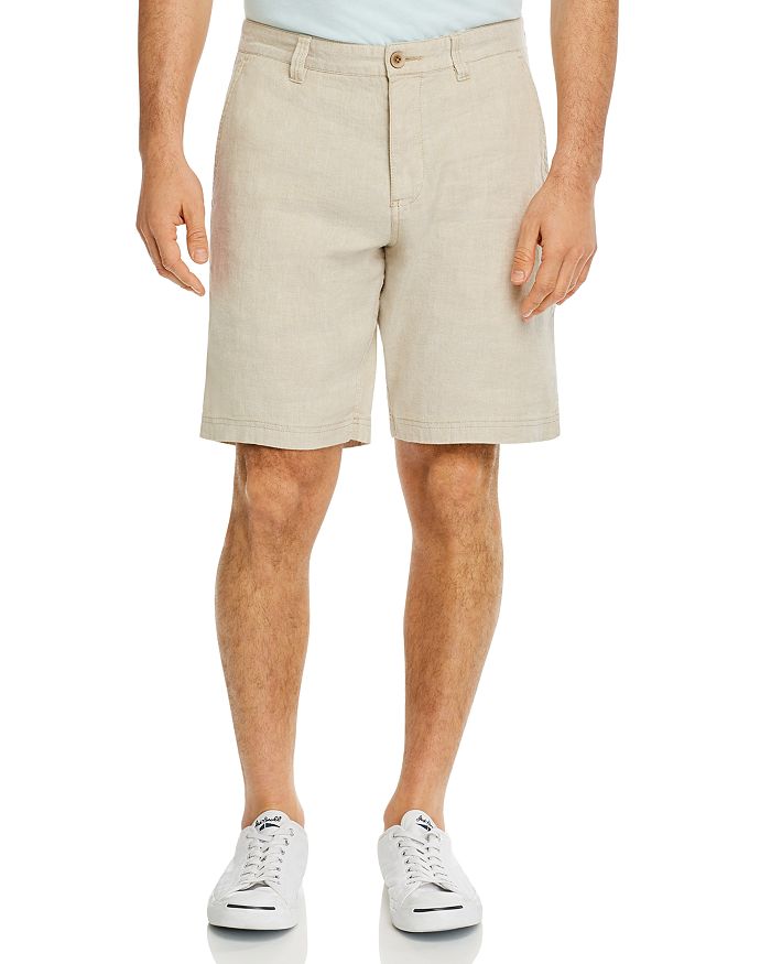 Tommy Bahama Linen-blend Shorts In Stone Khaki | ModeSens