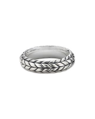 David Yurman - Men's Sterling Silver Chevron Ring