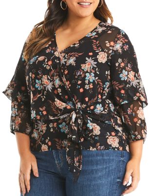 plus size evening tops
