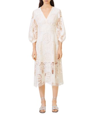 Maje Romy Lace Illusion Hem Dress | Bloomingdale's