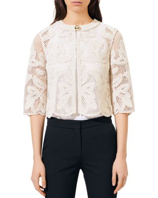 Maje lace sweater hotsell