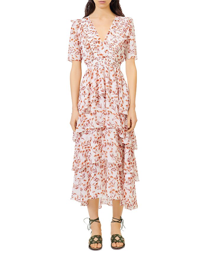 Maje Romina Tiered Maxi Dress | Bloomingdale's