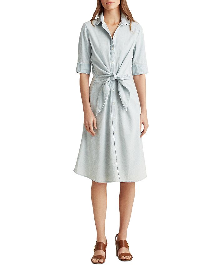 Ralph Lauren Tie-Waist Shirtdress | Bloomingdale's