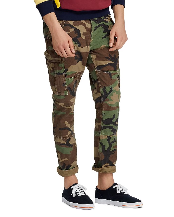 Classic-Fit Sueded Cargo Pant