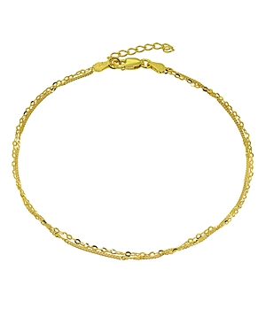 Aqua Double Chain Ankle Bracelet - 100% Exclusive In Gold