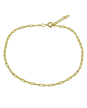 Aqua Paper Clip Chain Ankle Bracelet - 100% Exclusive In Gold