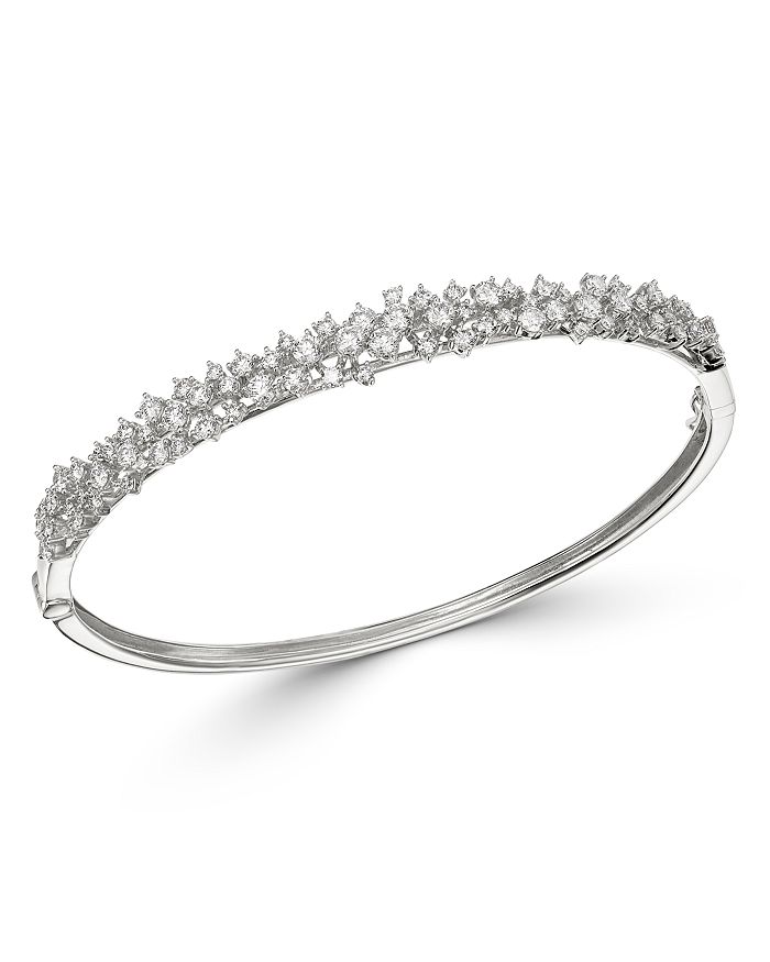 Bloomingdale's Diamond Scatter Bangle Bracelet In 14k White Gold, 2.0 Ct. T.w. - 100% Exclusive
